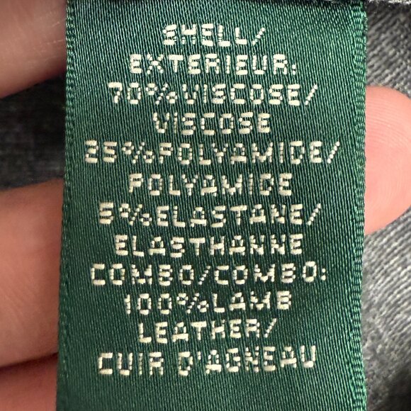 RALPH LAUREN Women's NWT Sheath Dress w/Leather Patches | Size 10 - Picture 8 of 10